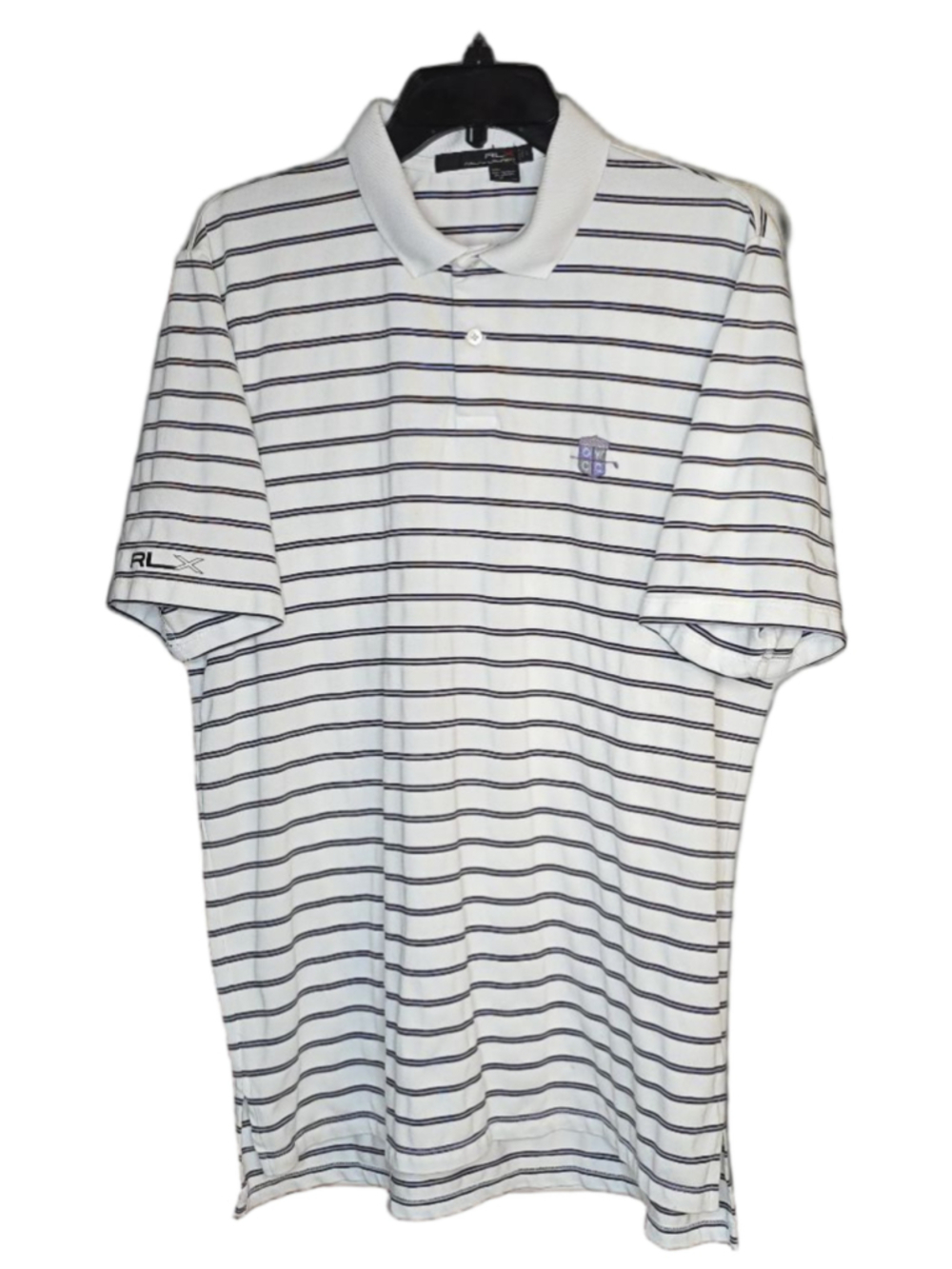 Ralph Lauren RLX Golf Polo Men Large Old Warson Country Club Stripe